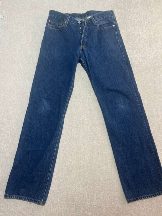 Levi's Other - Levi's 501 Y2K Men's Jeans 34x34 Blue 100% Cotton Made in Mexico Button Fly